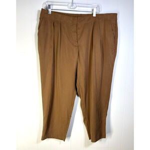 Chicos The Ultimate Fit Skimmer Pant Size 3P US XLP Lightweight Pocket Brown New